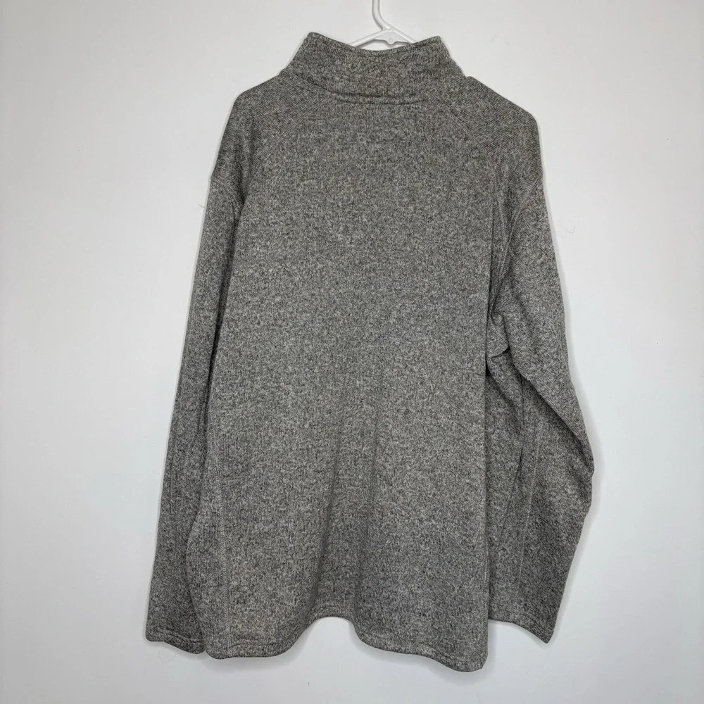 NEW Eddie Bauer Radiator Fleece‎ Mens Size 2XL Grey 1/4 Zip Sweater Pullover